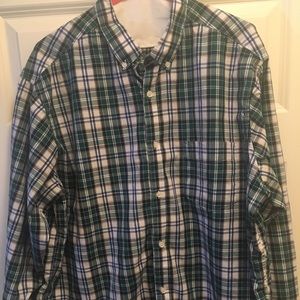 Plaid Shirt Green/Blue Button up